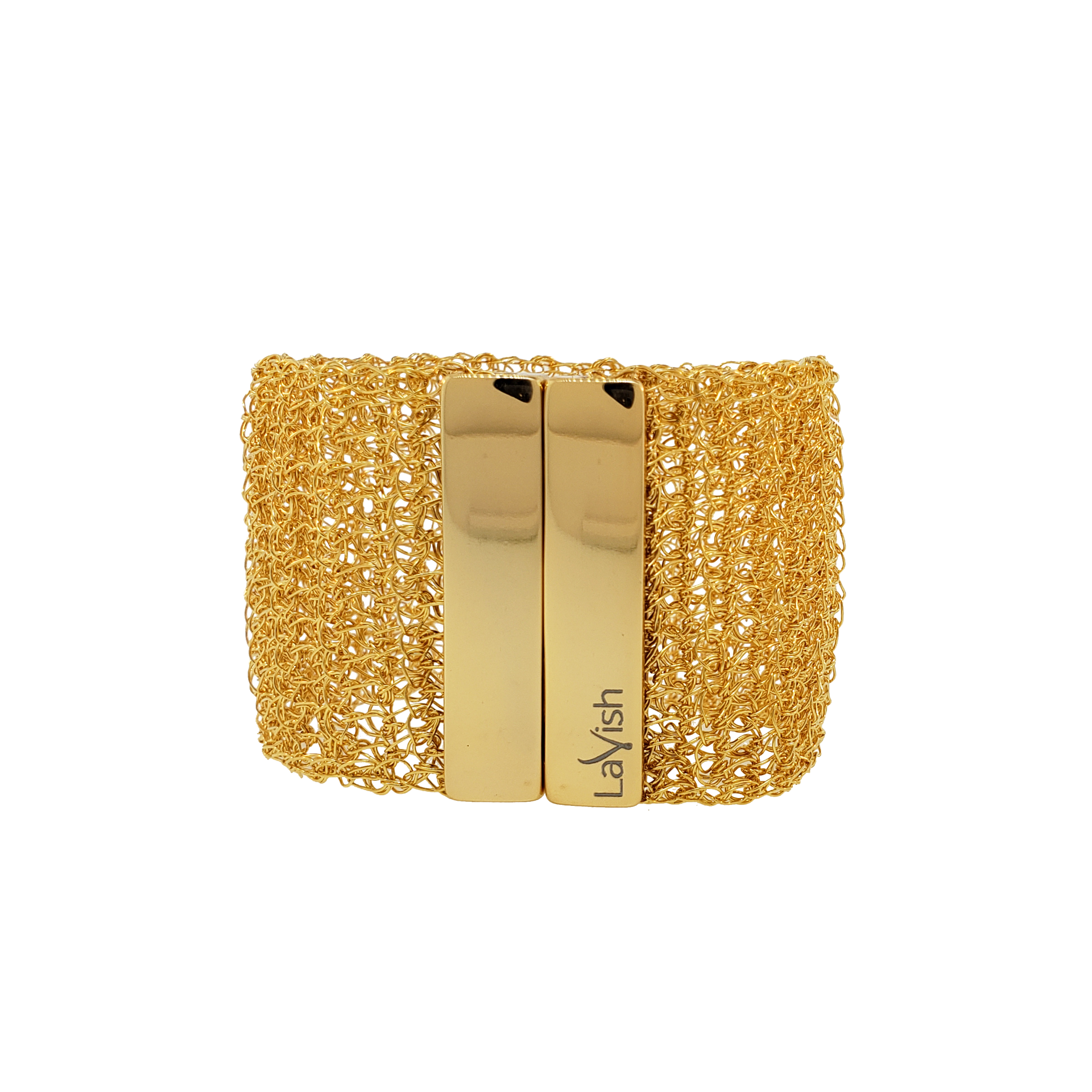 Classic Gold Handmade Crochet Bracelet