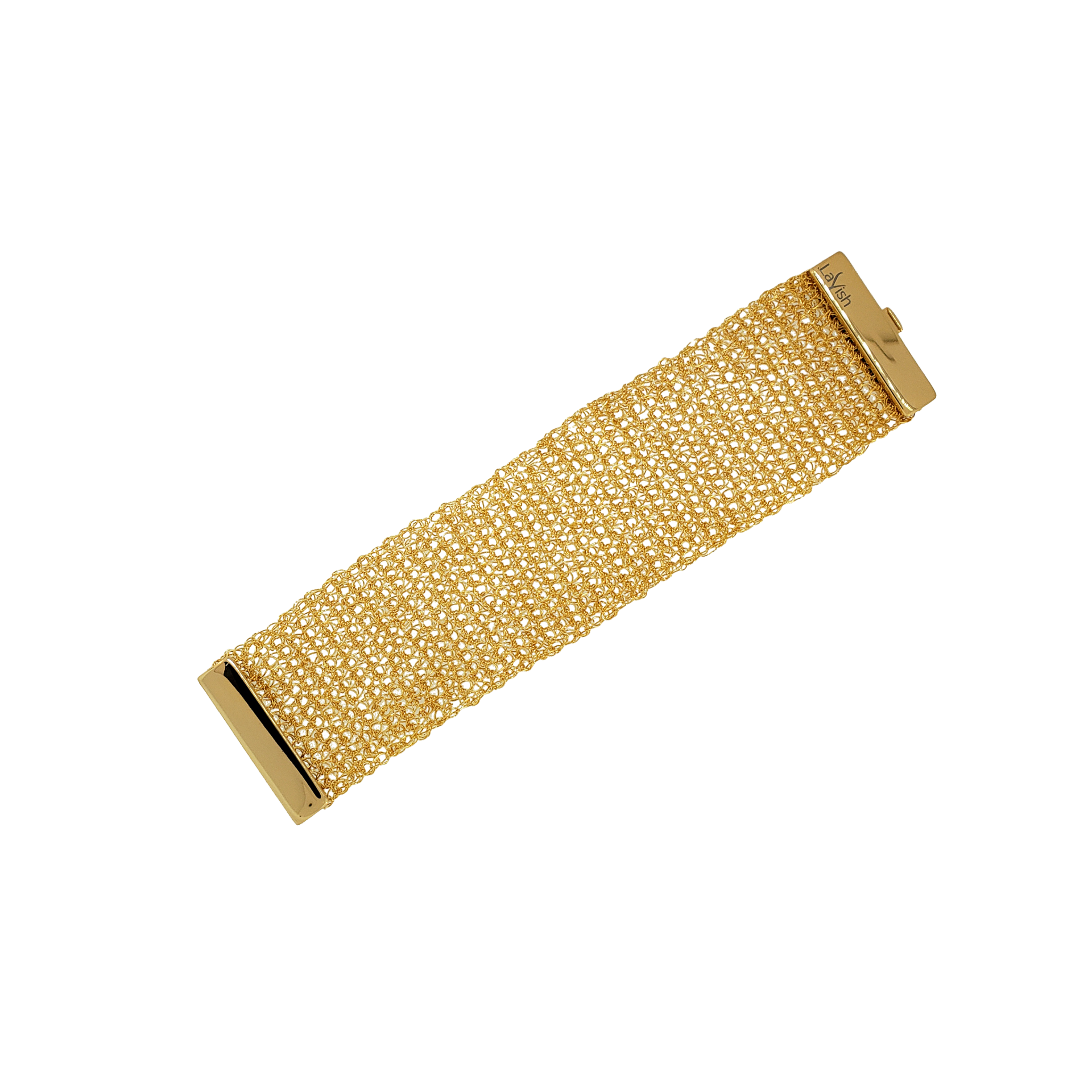 Classic Gold Handmade Crochet Bracelet