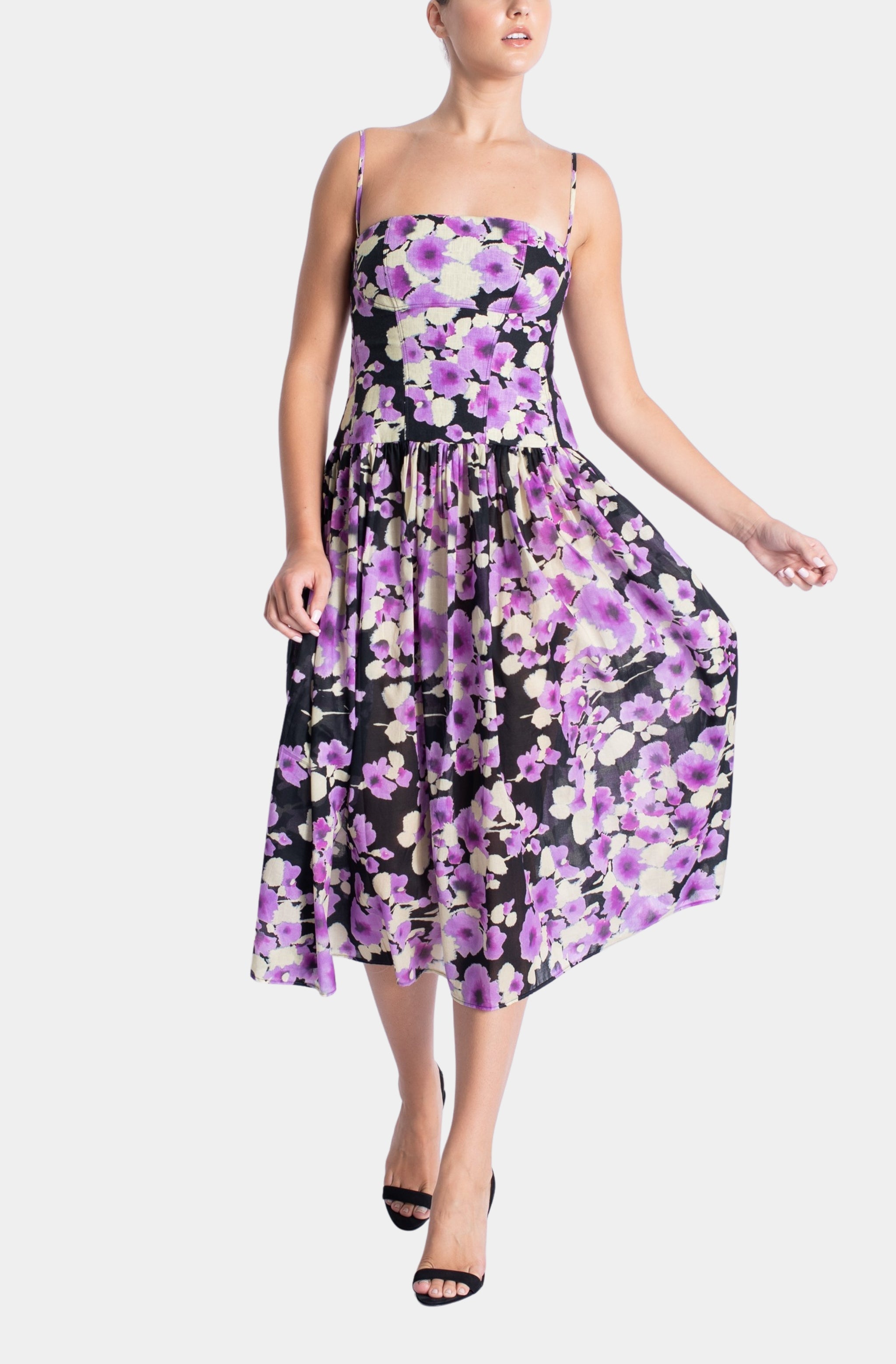 Truman Print Midi Dress