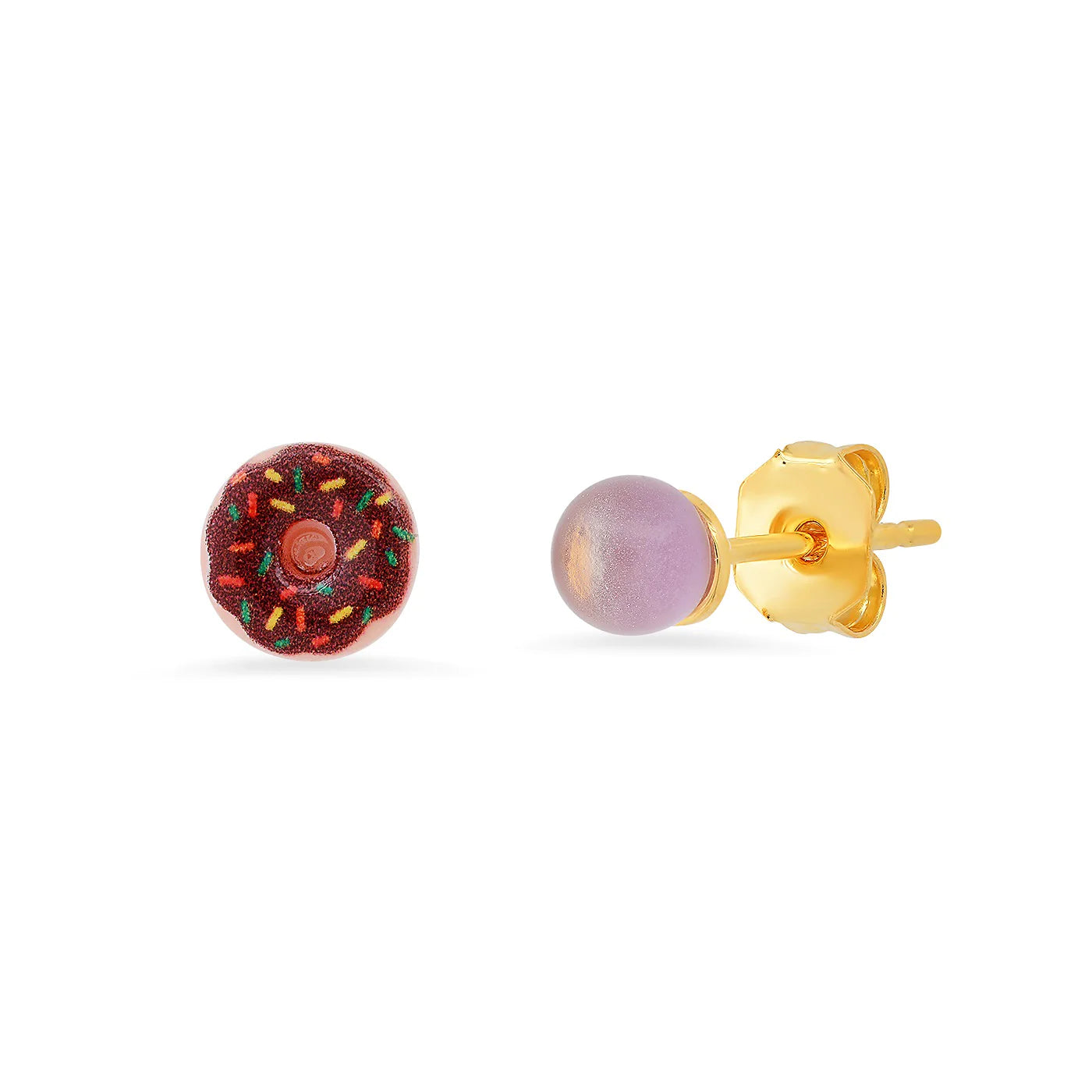 Glazed Donut Mismatched Studs
