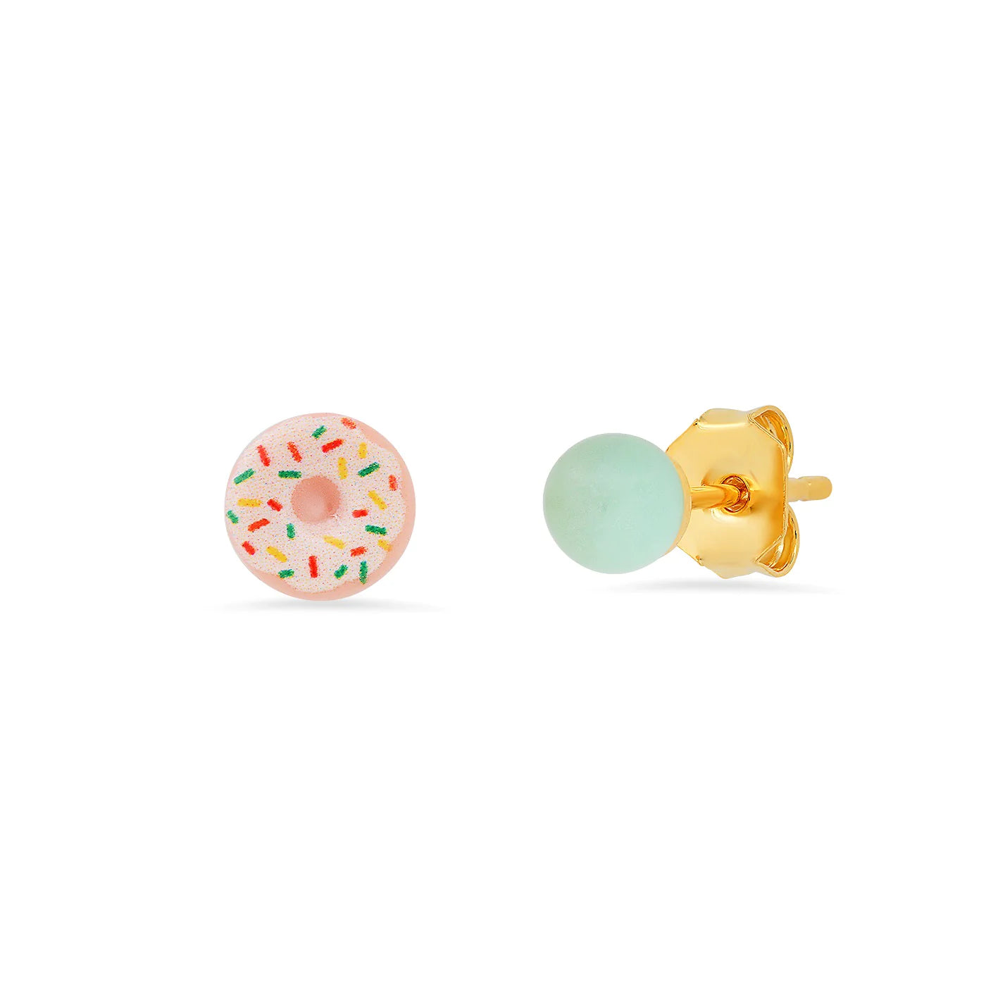 Glazed Donut Mismatched Studs