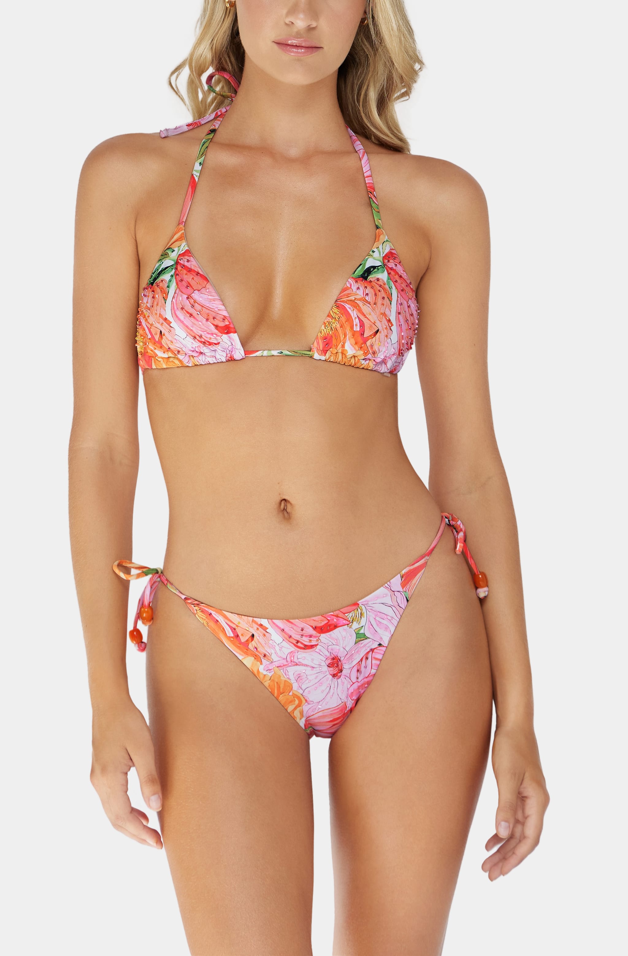 Embroidered Tie Full Bottoms