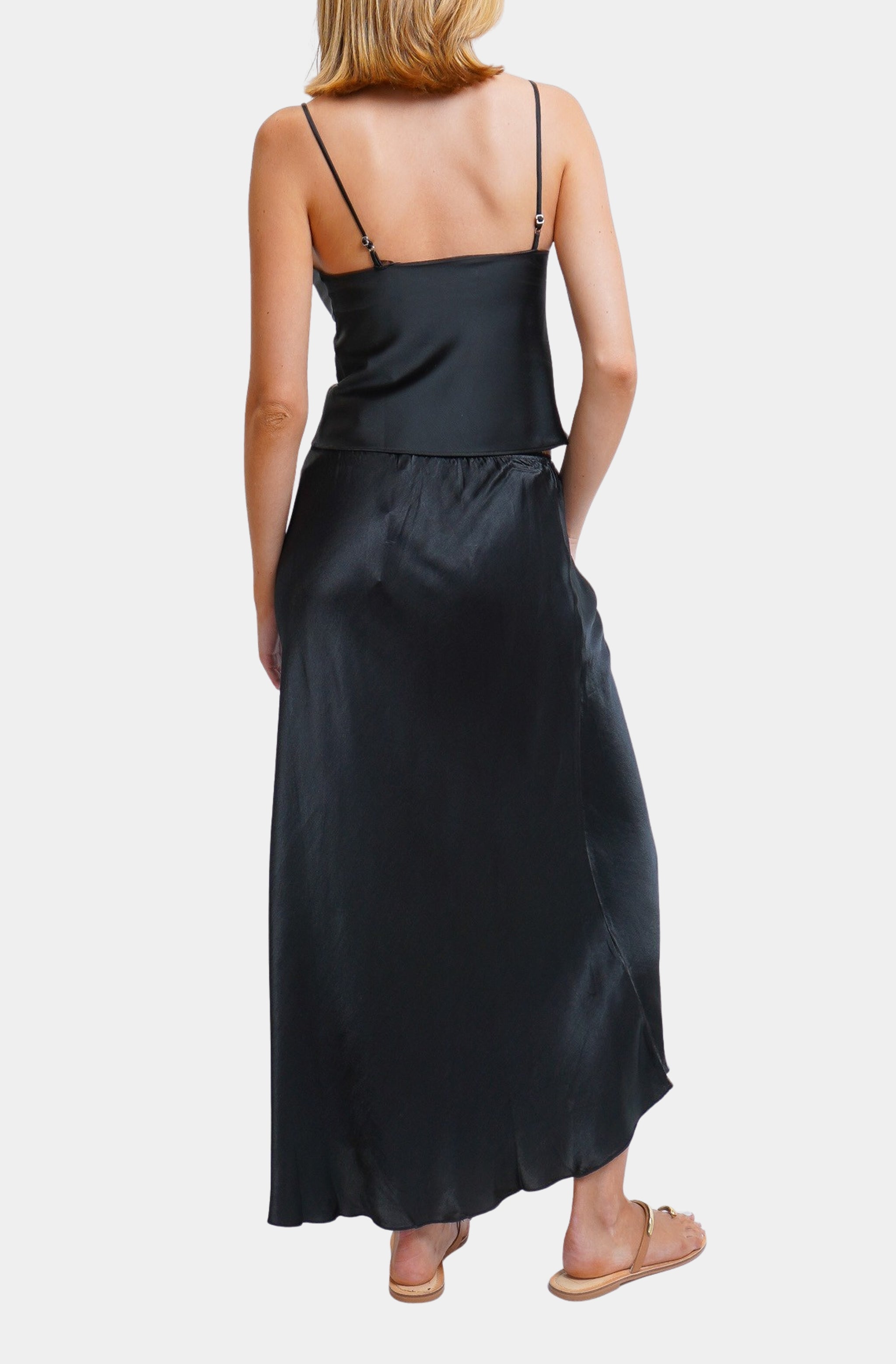 Silky/Viscose/Rayon Slip Skirt