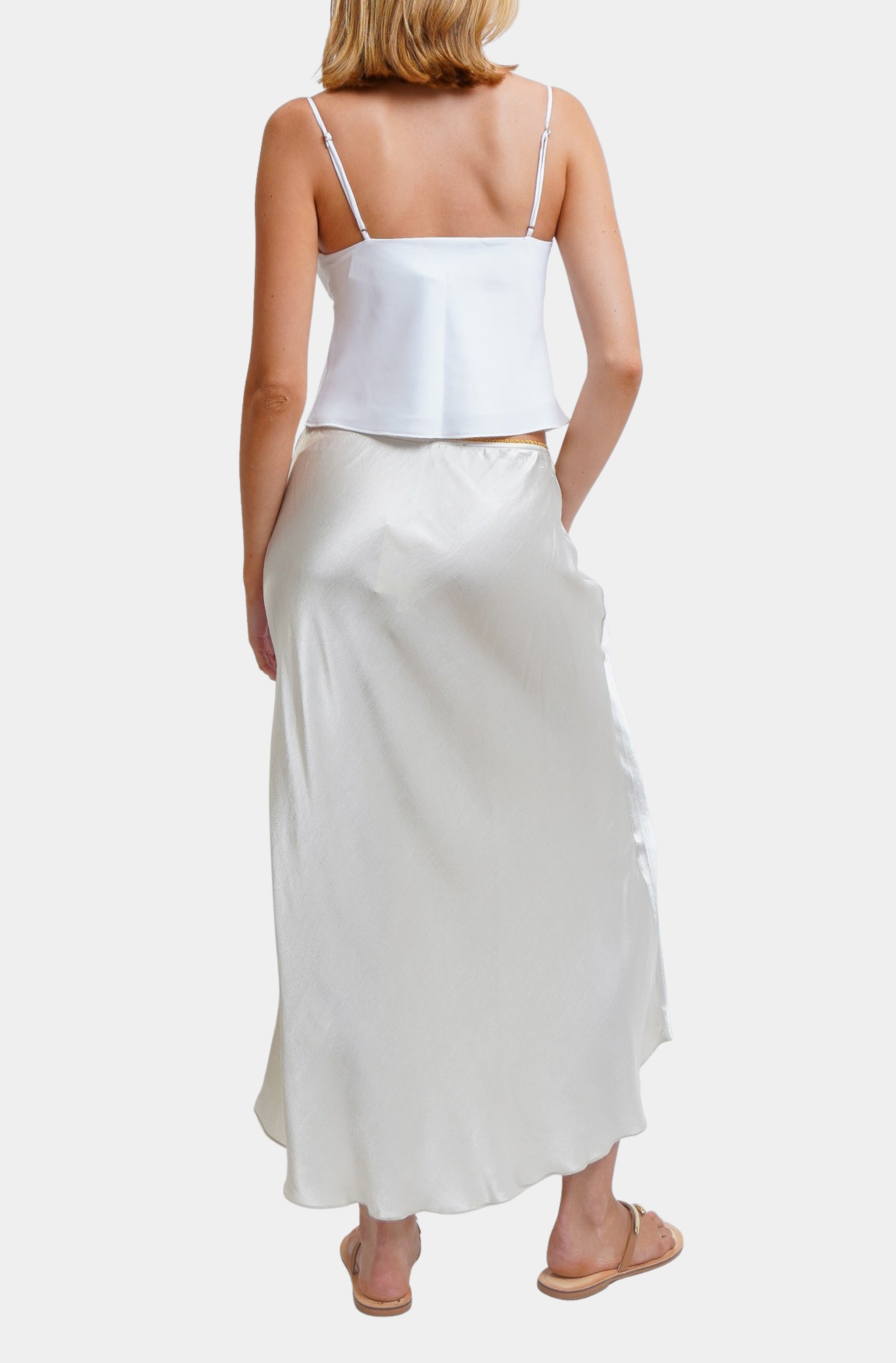Silky/Viscose/Rayon Slip Skirt