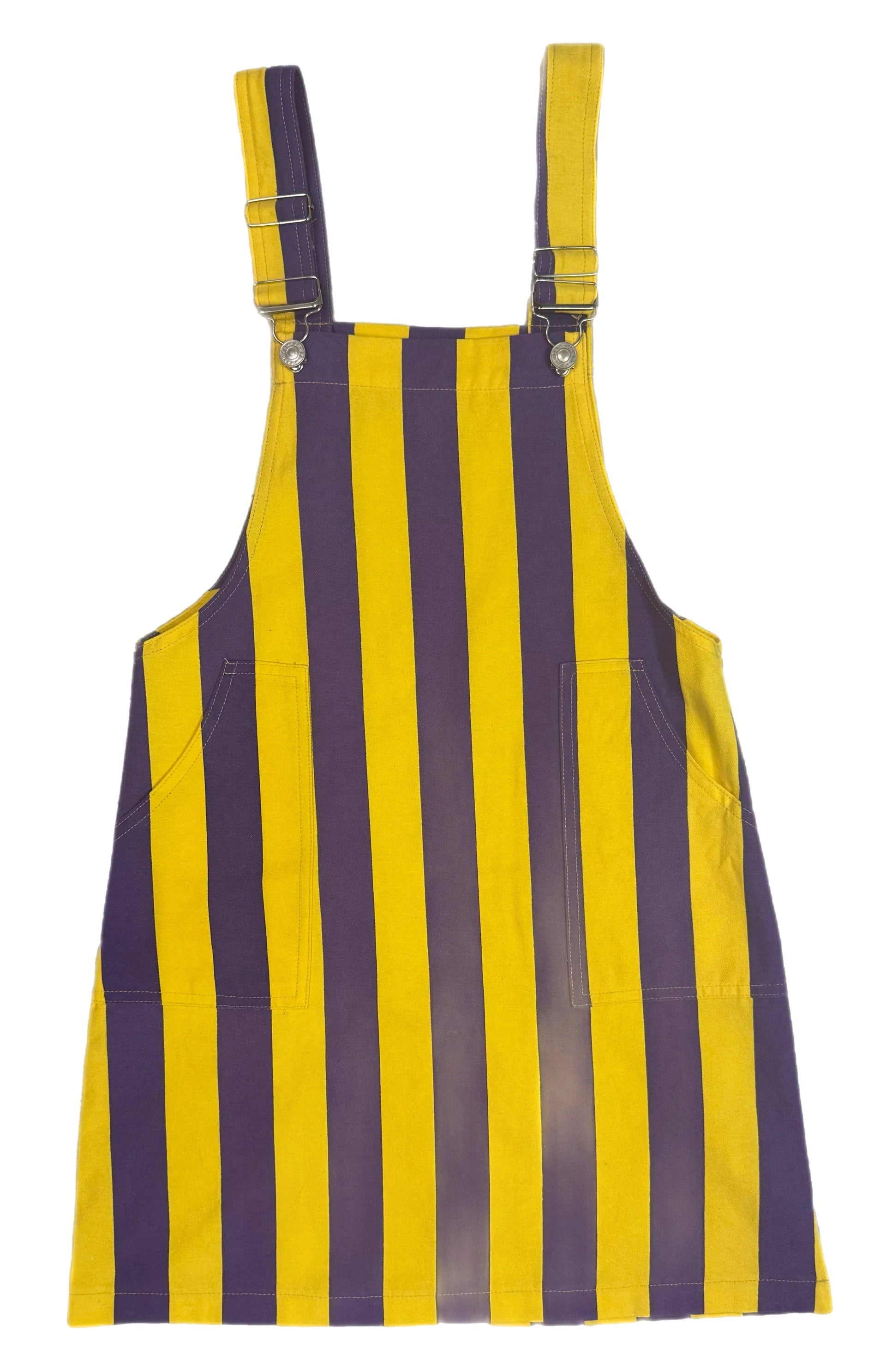 Purple and Gold Overall Dress Hemline Highland Road