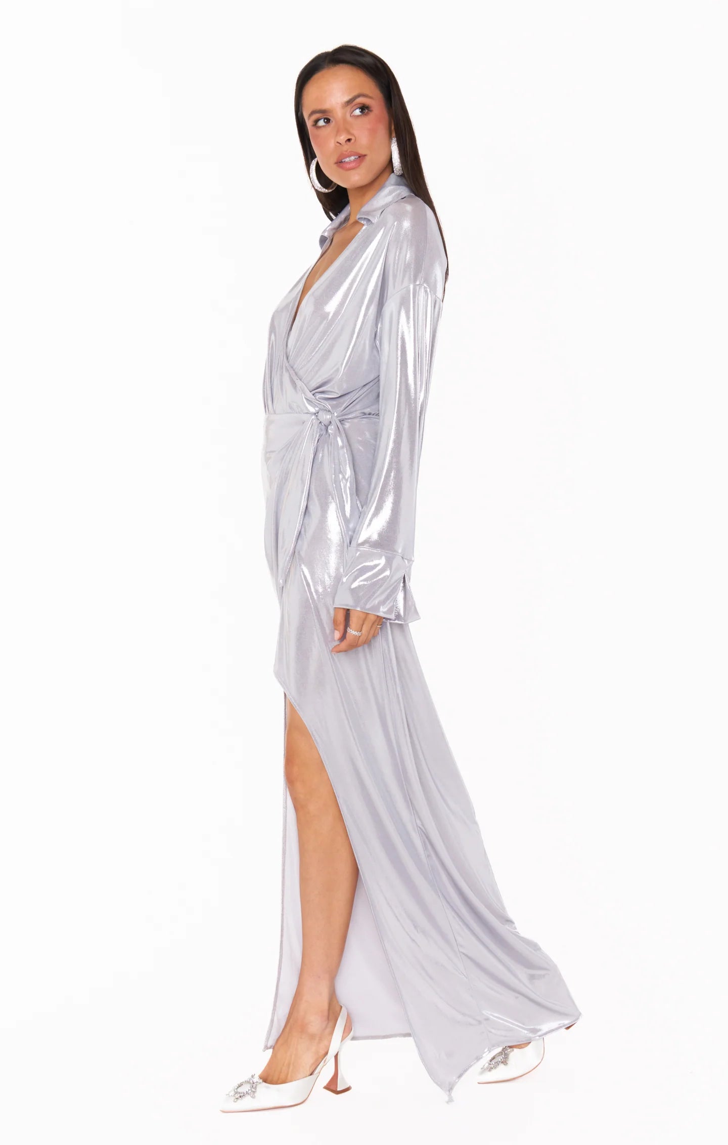Clara Collared Maxi Dress