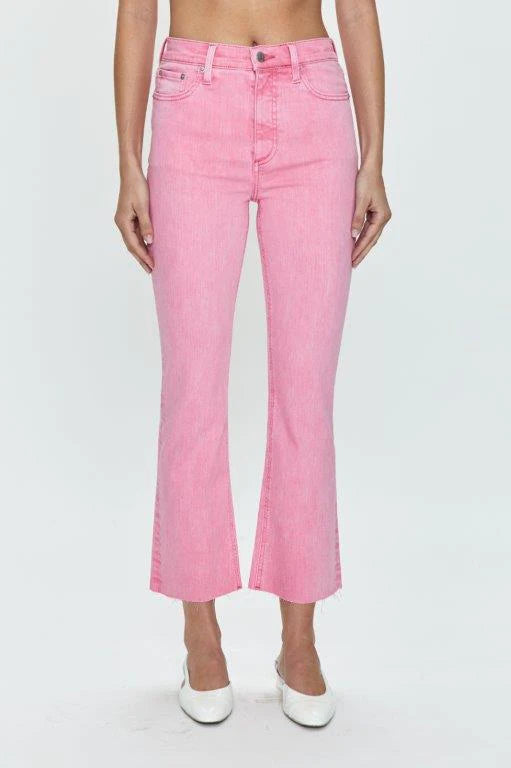 Lennon High Rise Crop Boot - Carnation Pink