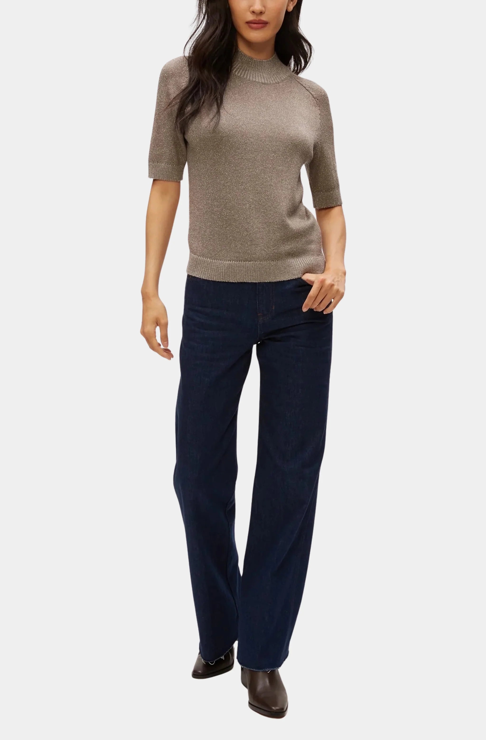 Sabel Mock Neck Top