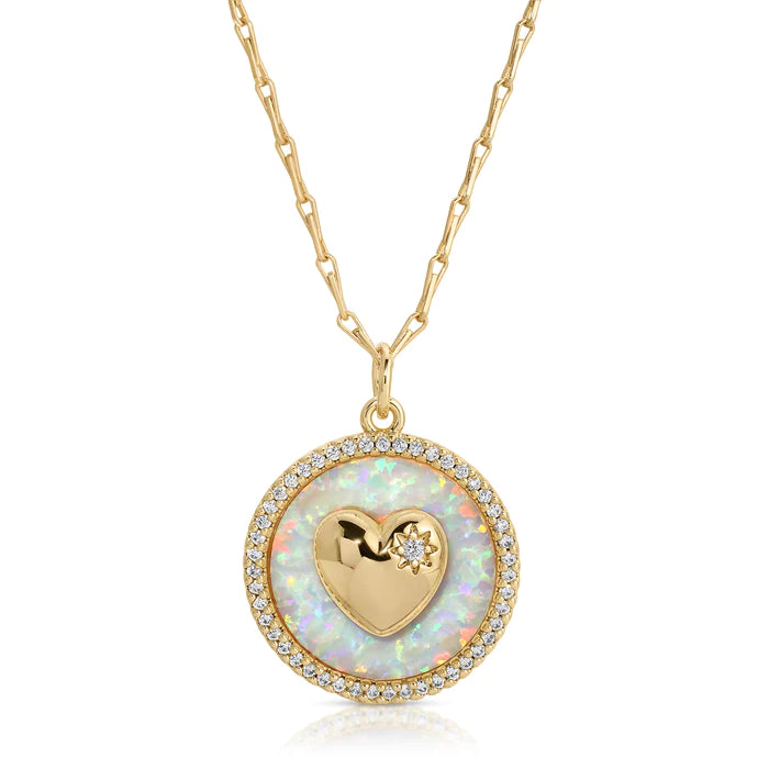 Lover Stone Inlay Necklace