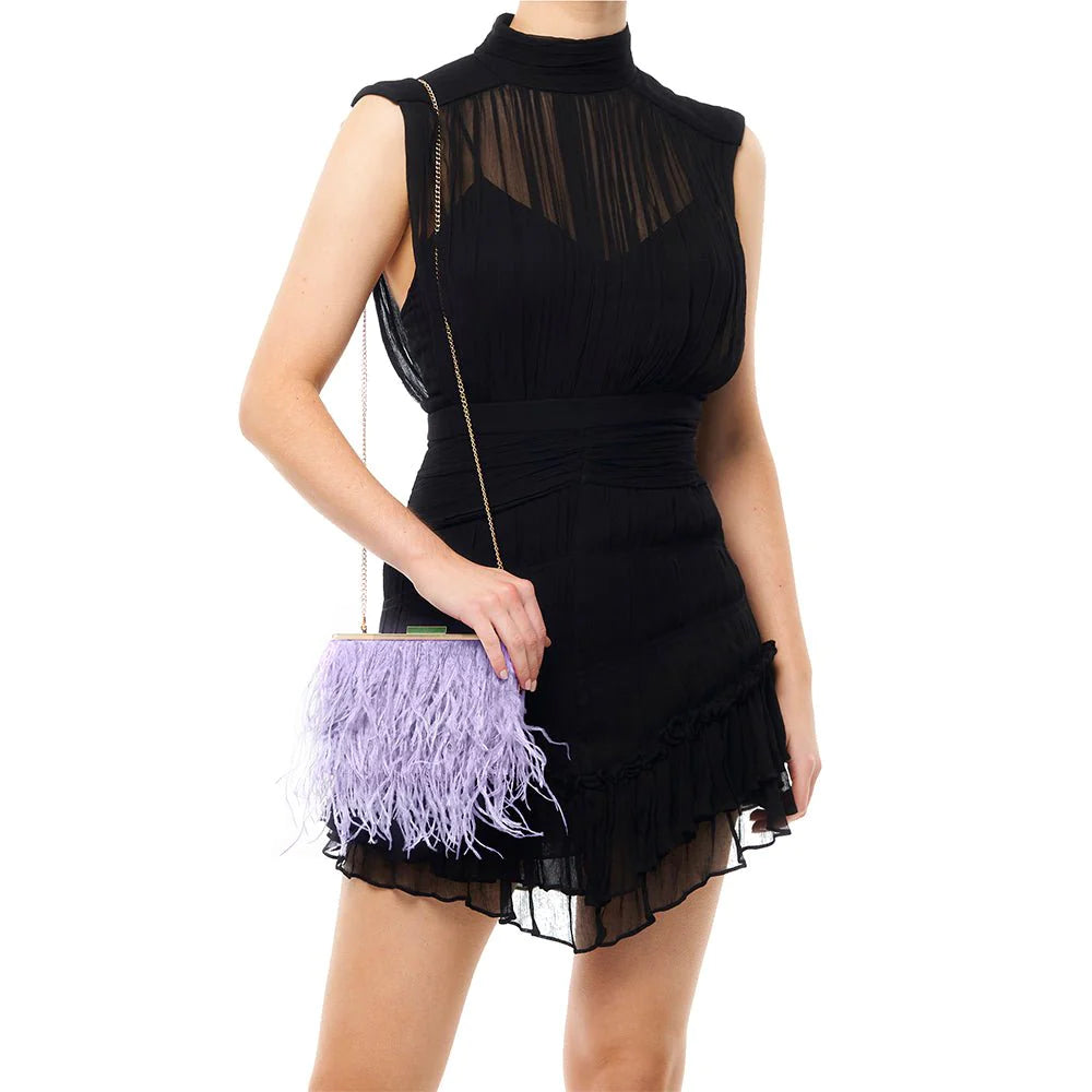 Estelle Feather Clutch