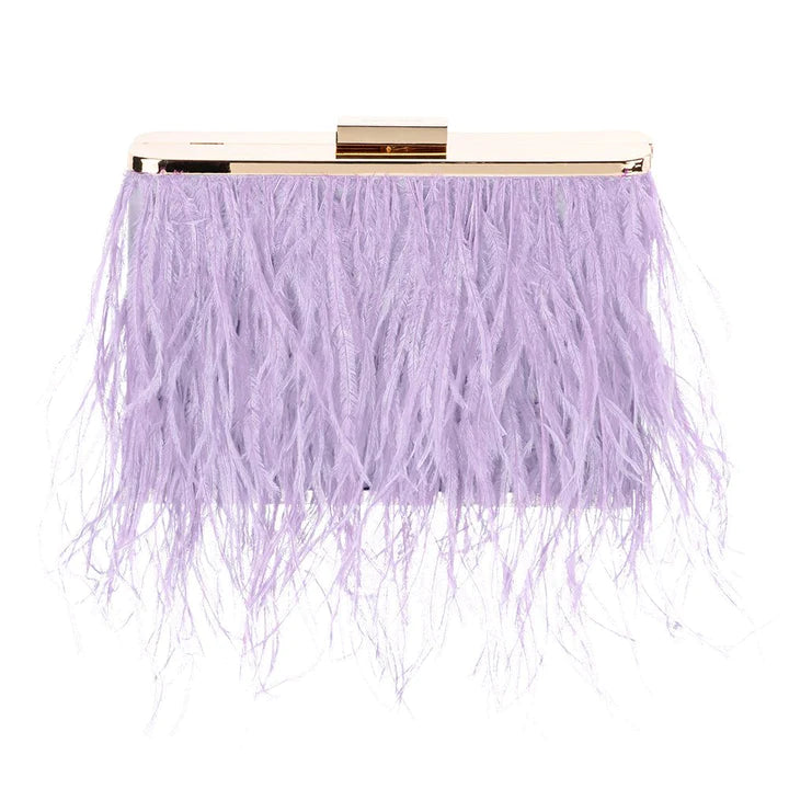 Estelle Feather Clutch