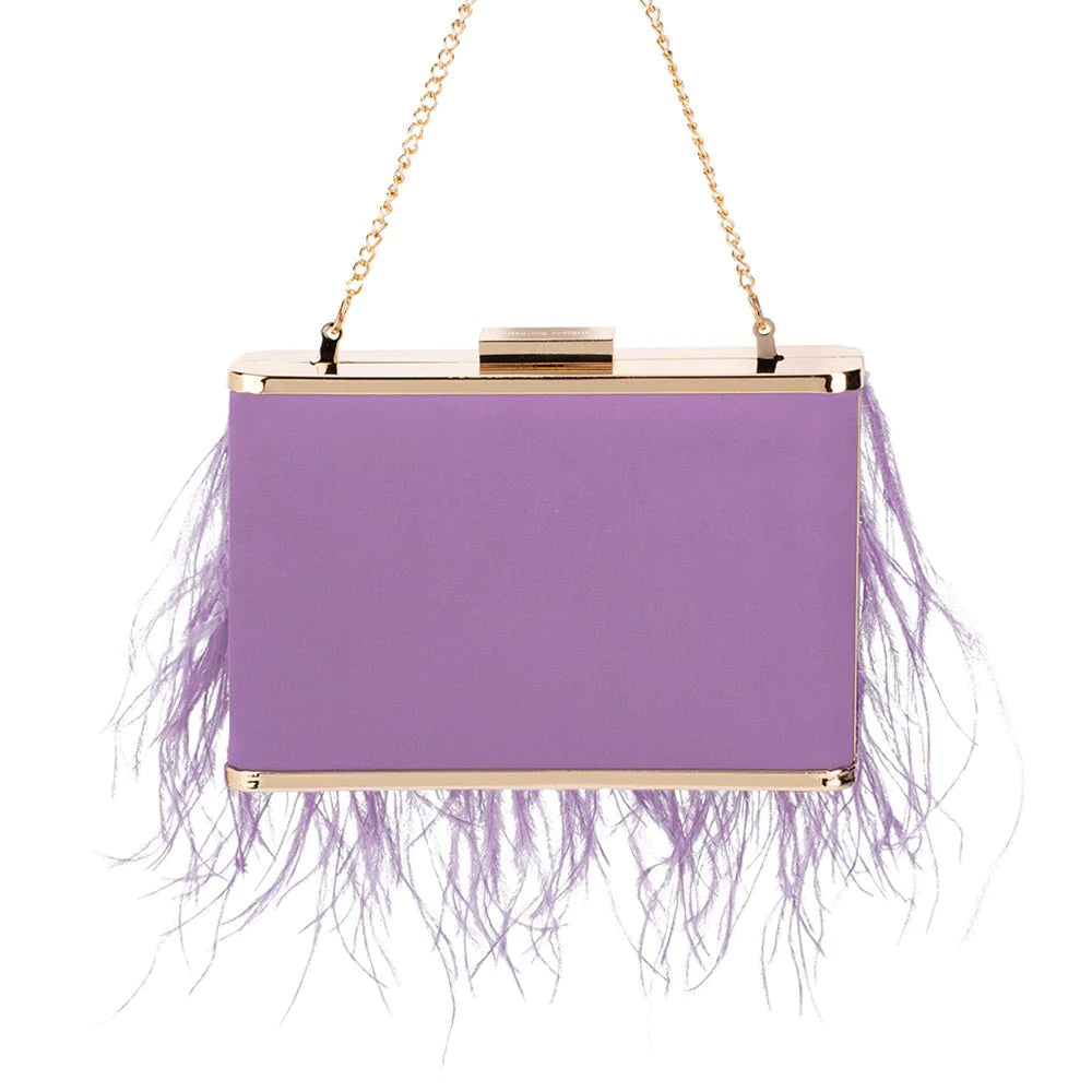 Estelle Feather Clutch