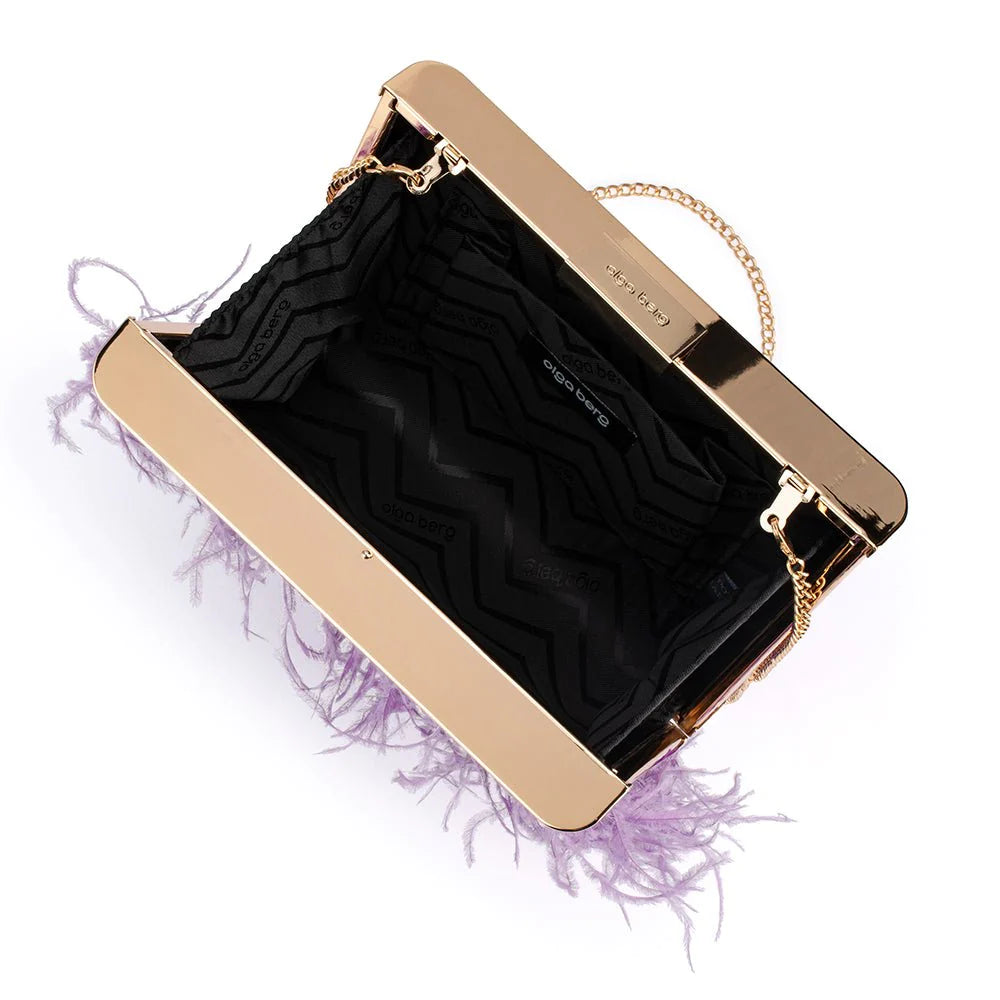 Estelle Feather Clutch
