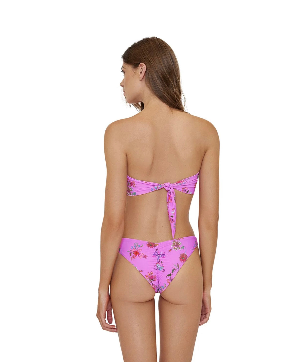 Garden Pink Basic Ruched Full Bottoms