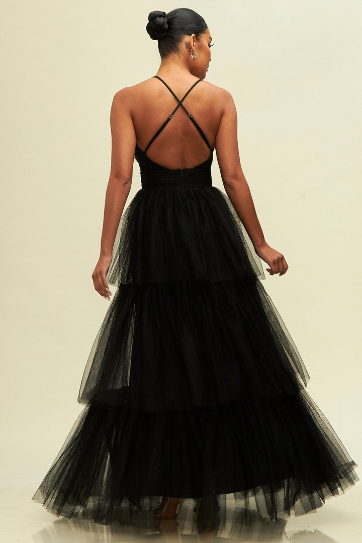 Maxi Tiered Tulle Dress