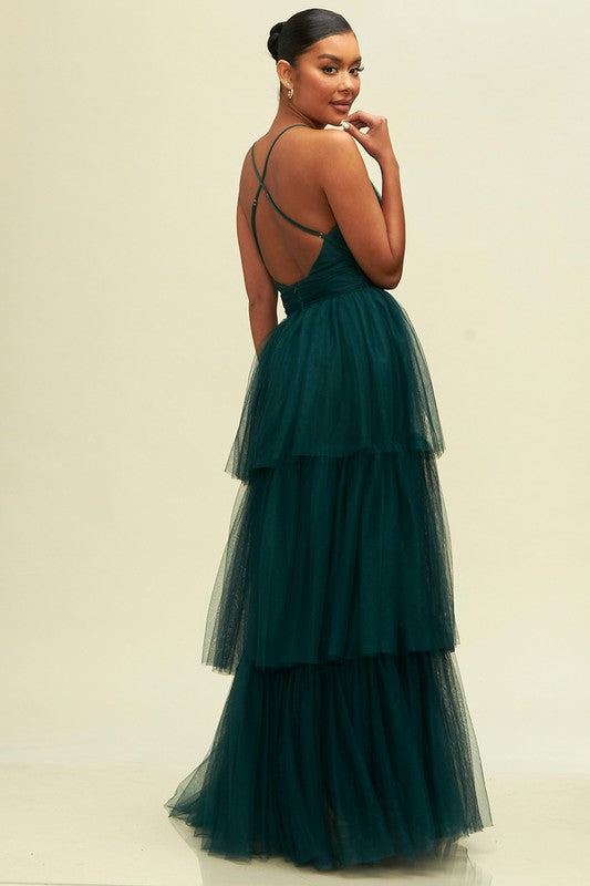 Maxi Tiered Tulle Dress