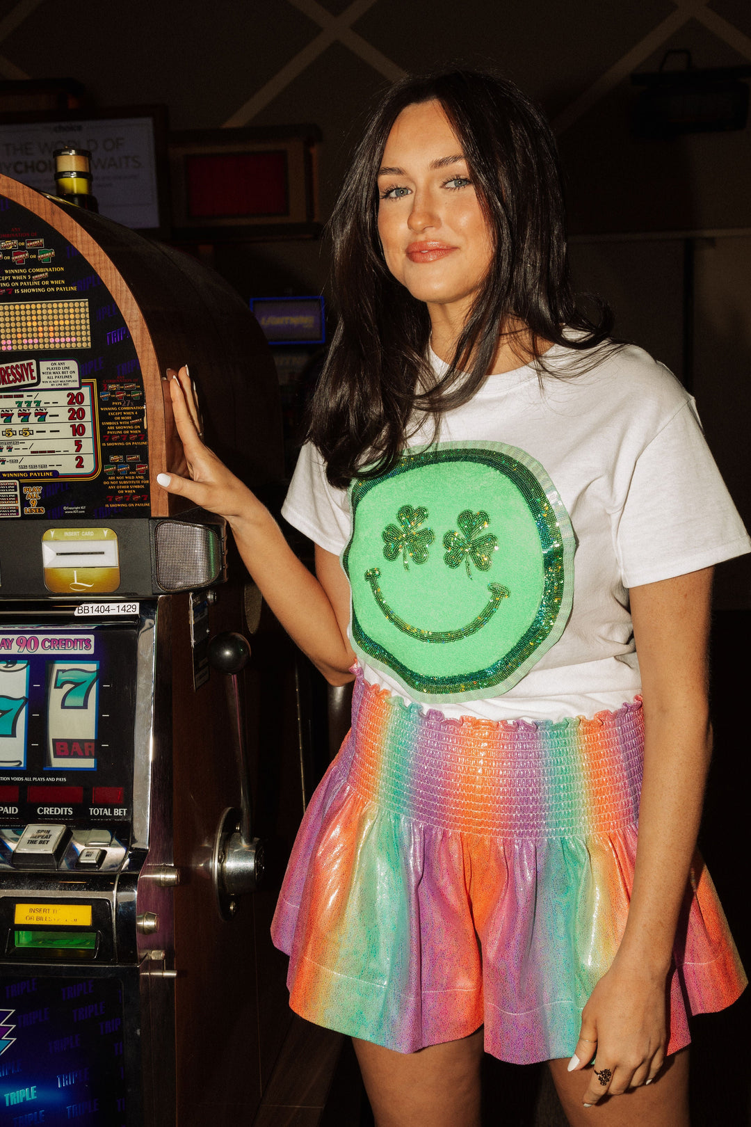 Shamrock Smiley Tee