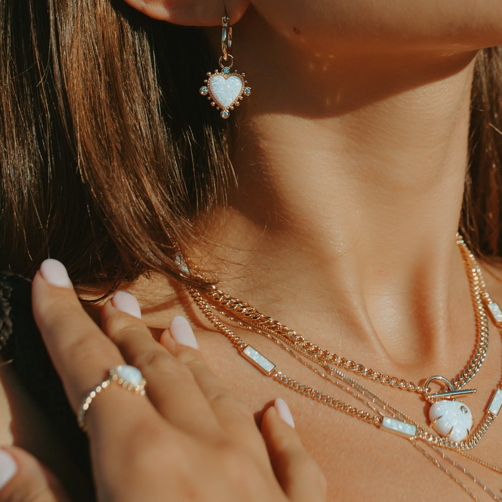 Blake Necklace - Opal