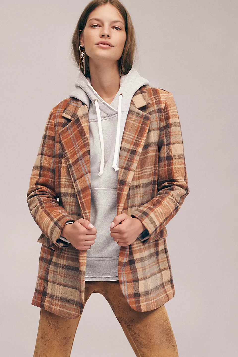 Mari Plaid Blazer