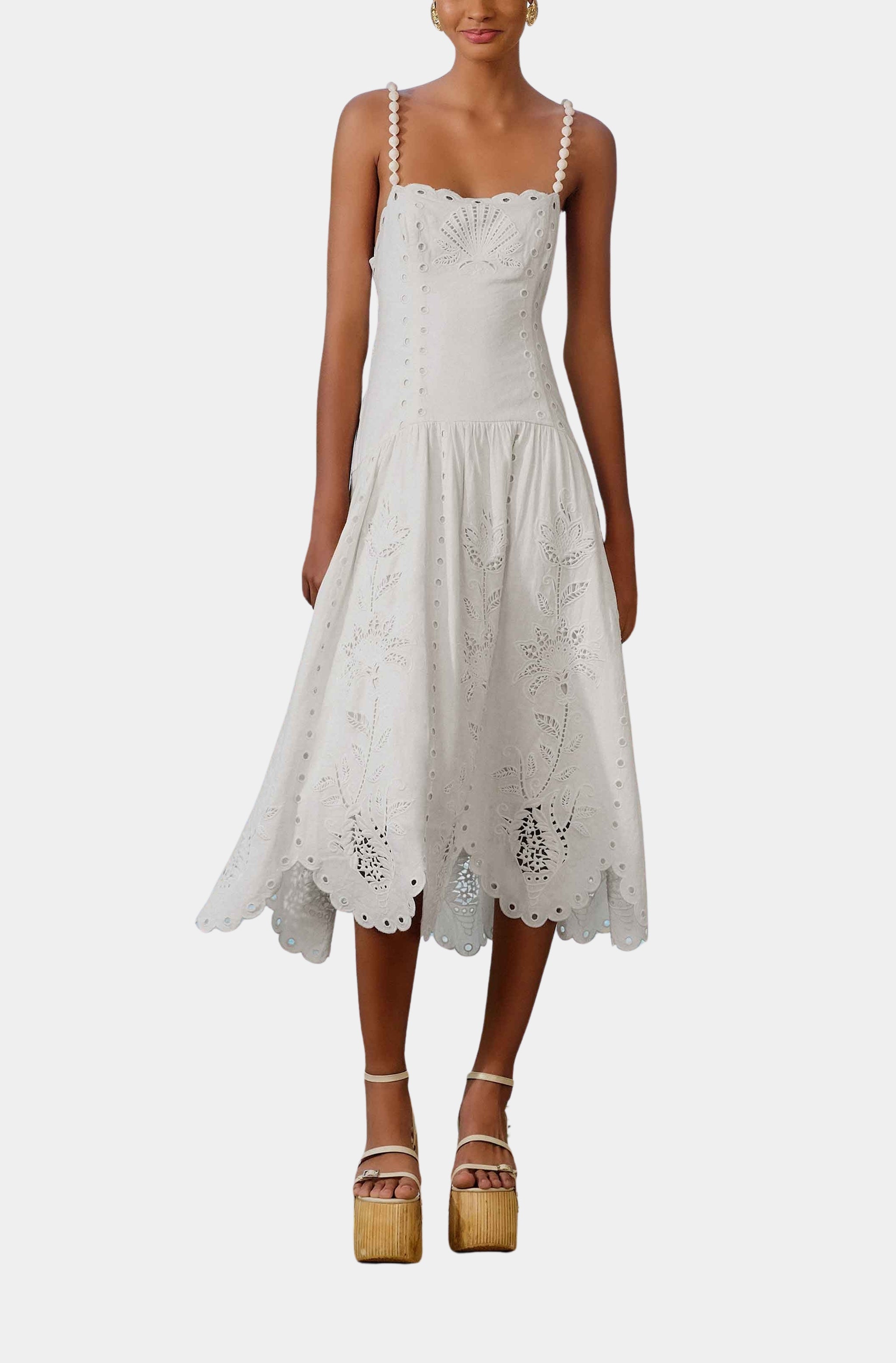 farm rio off white richelieu midi dress Off-White – Hemline Highland Road gentle cycle_do not bleach_do Floral Off Shoulder Maxi Color:Black yellow DustyLavender (Indigo)
