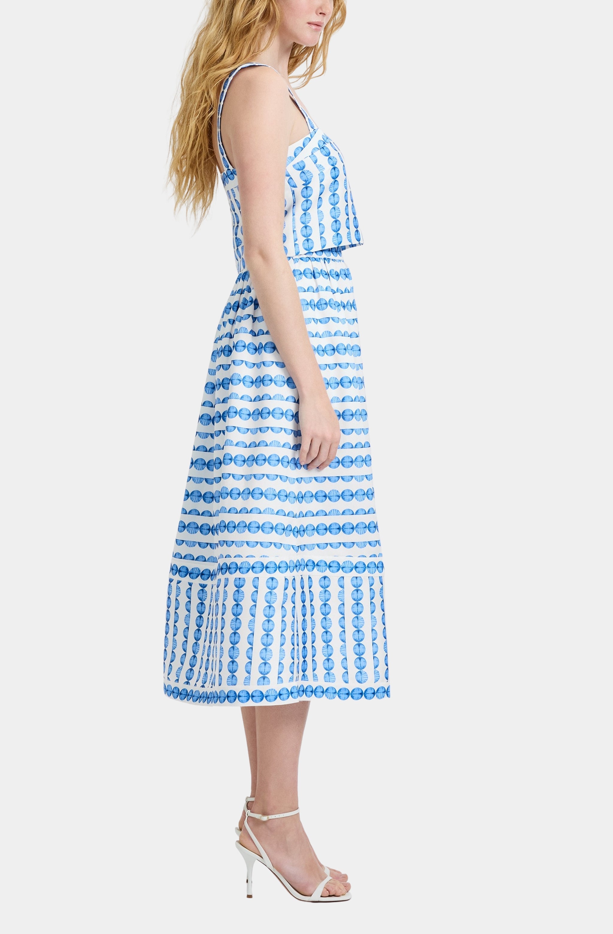 Structured Taffeta Midi Skirt