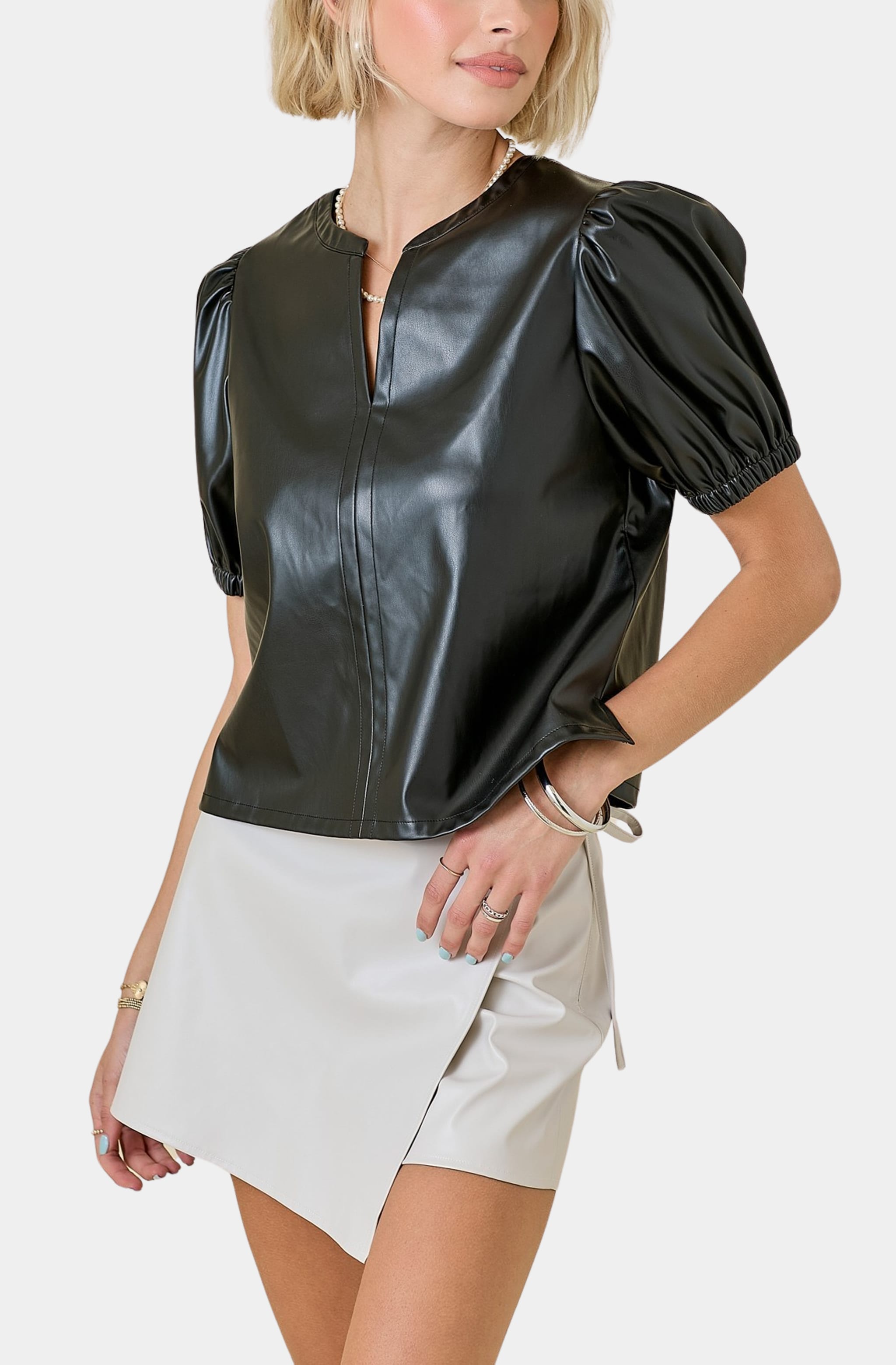 London Vegan Leather Skort