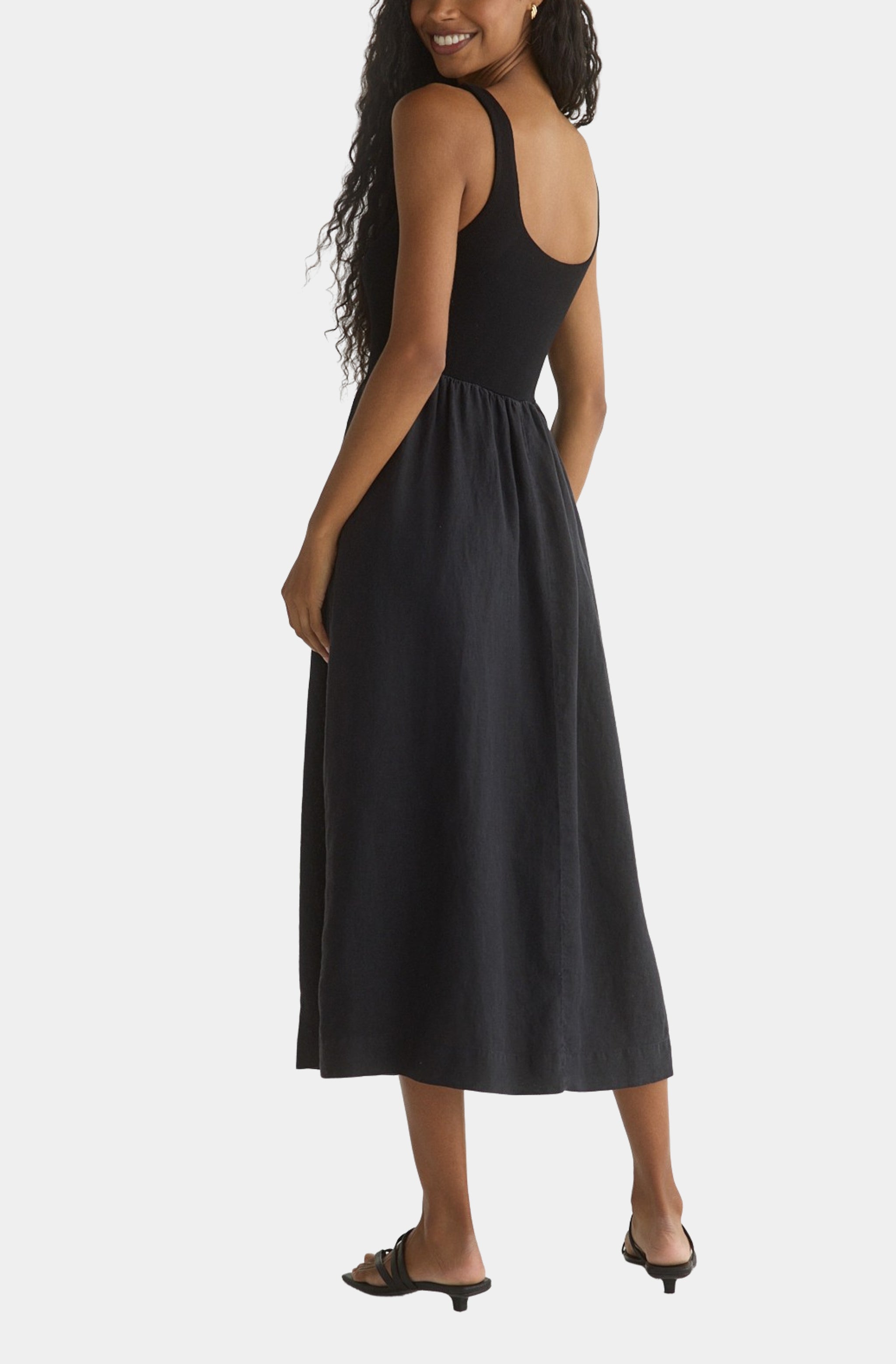 Sleeveless Knit Combo Dress
