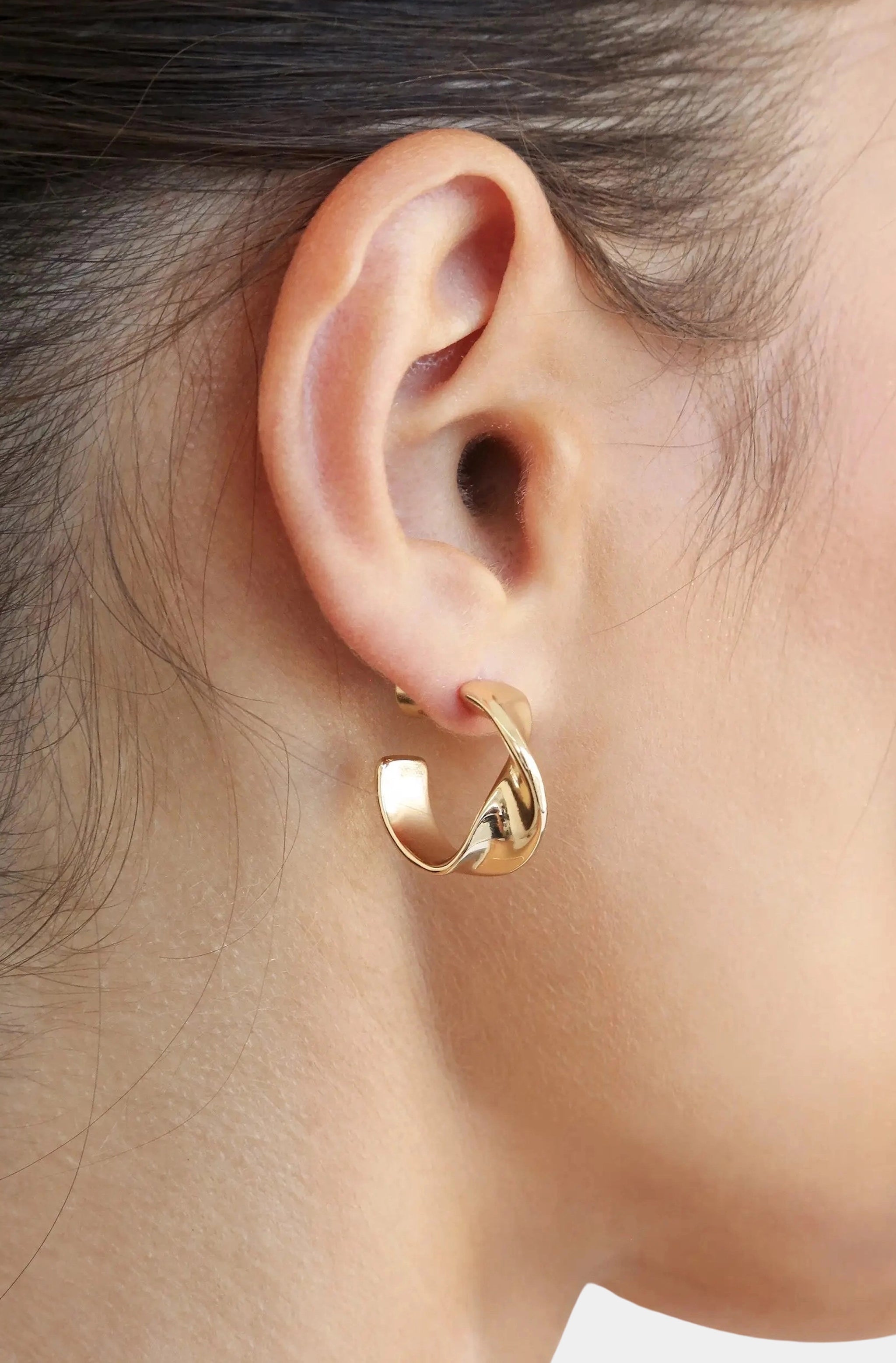 Heirloom Twist Small Hoops