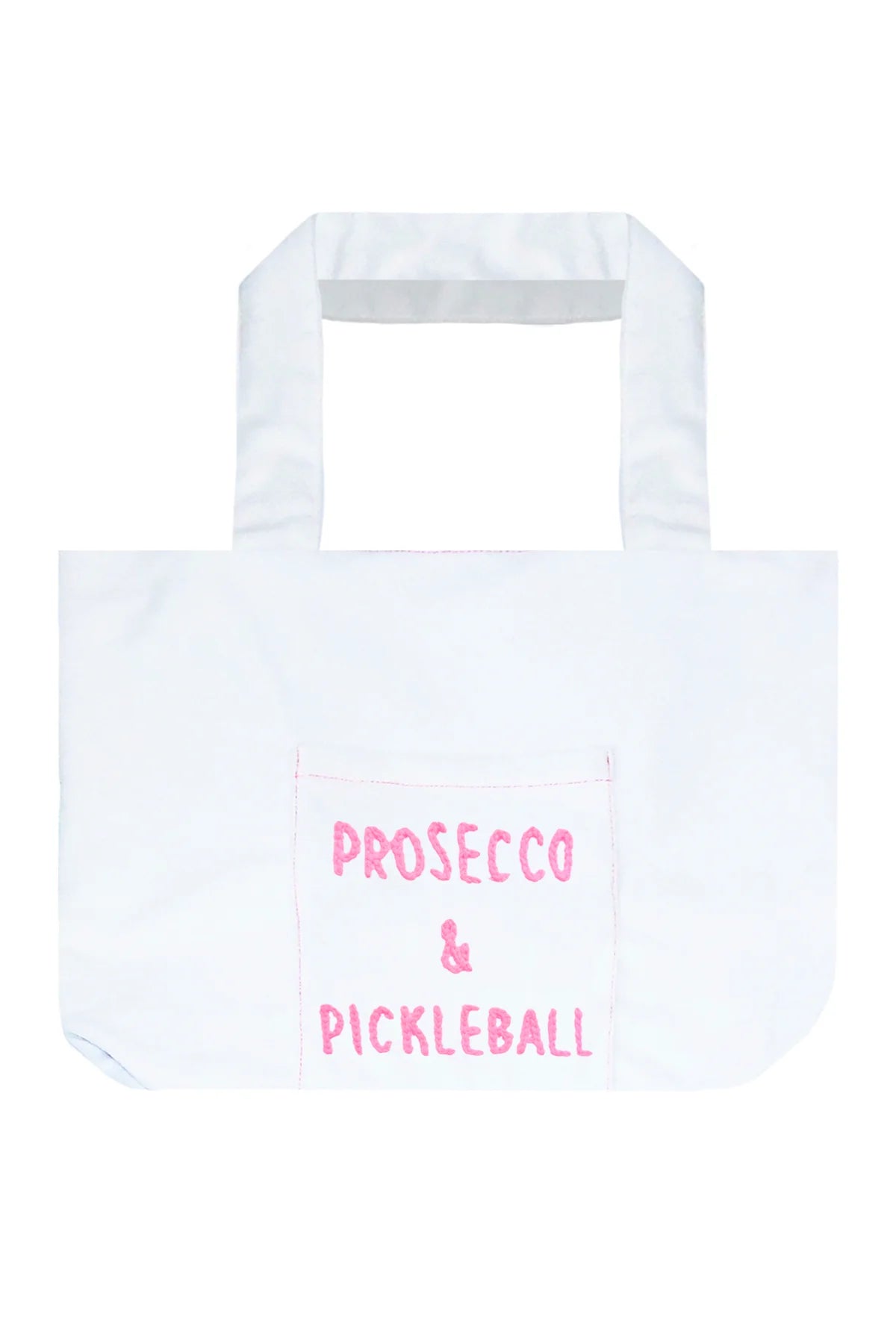 Sunseeker Take Away Tote Bag - Prosecco &amp; Pickleball Embroidery