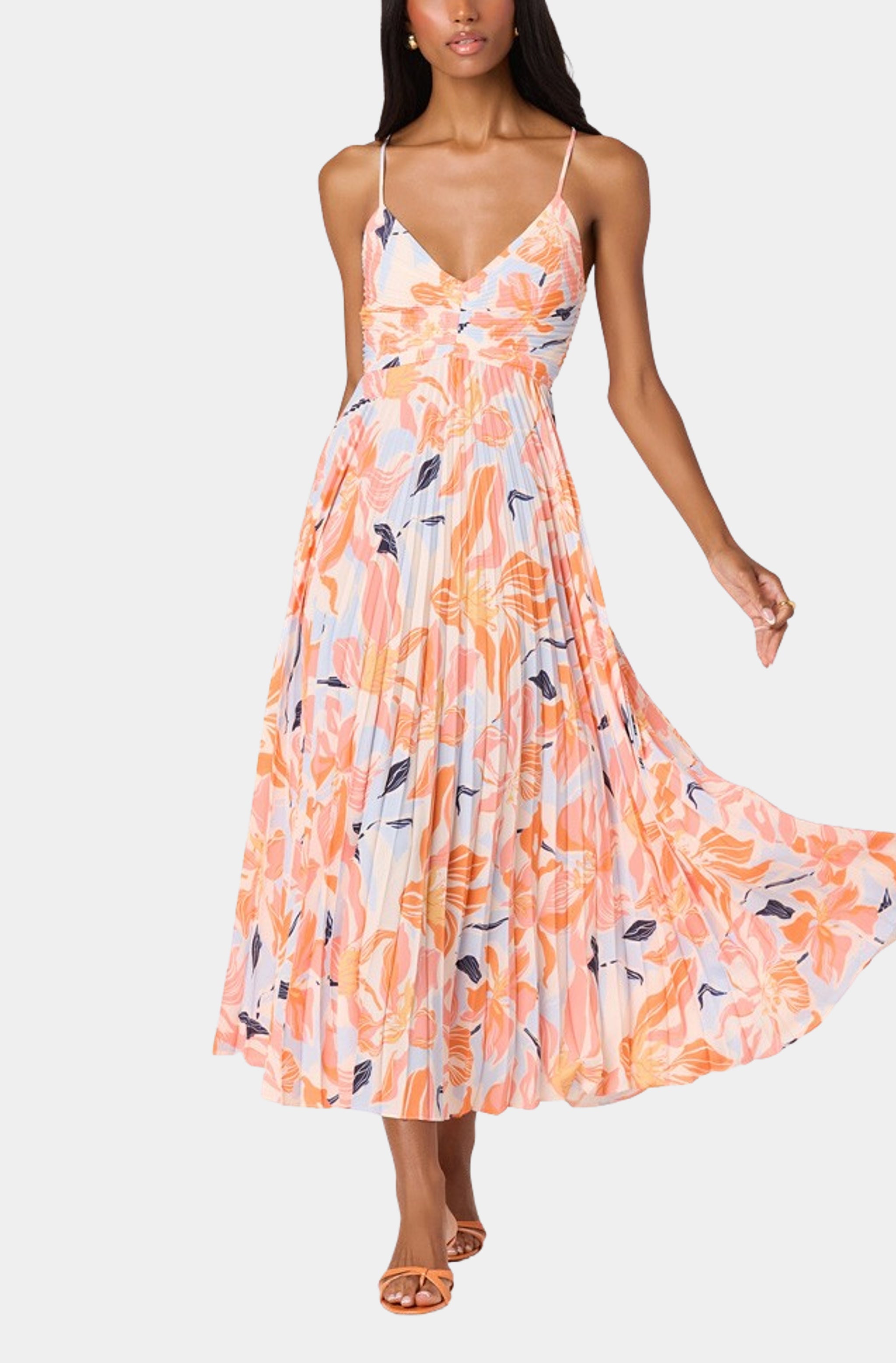 blythe pleated cutout dress Blythe Pleated Cutout Dress