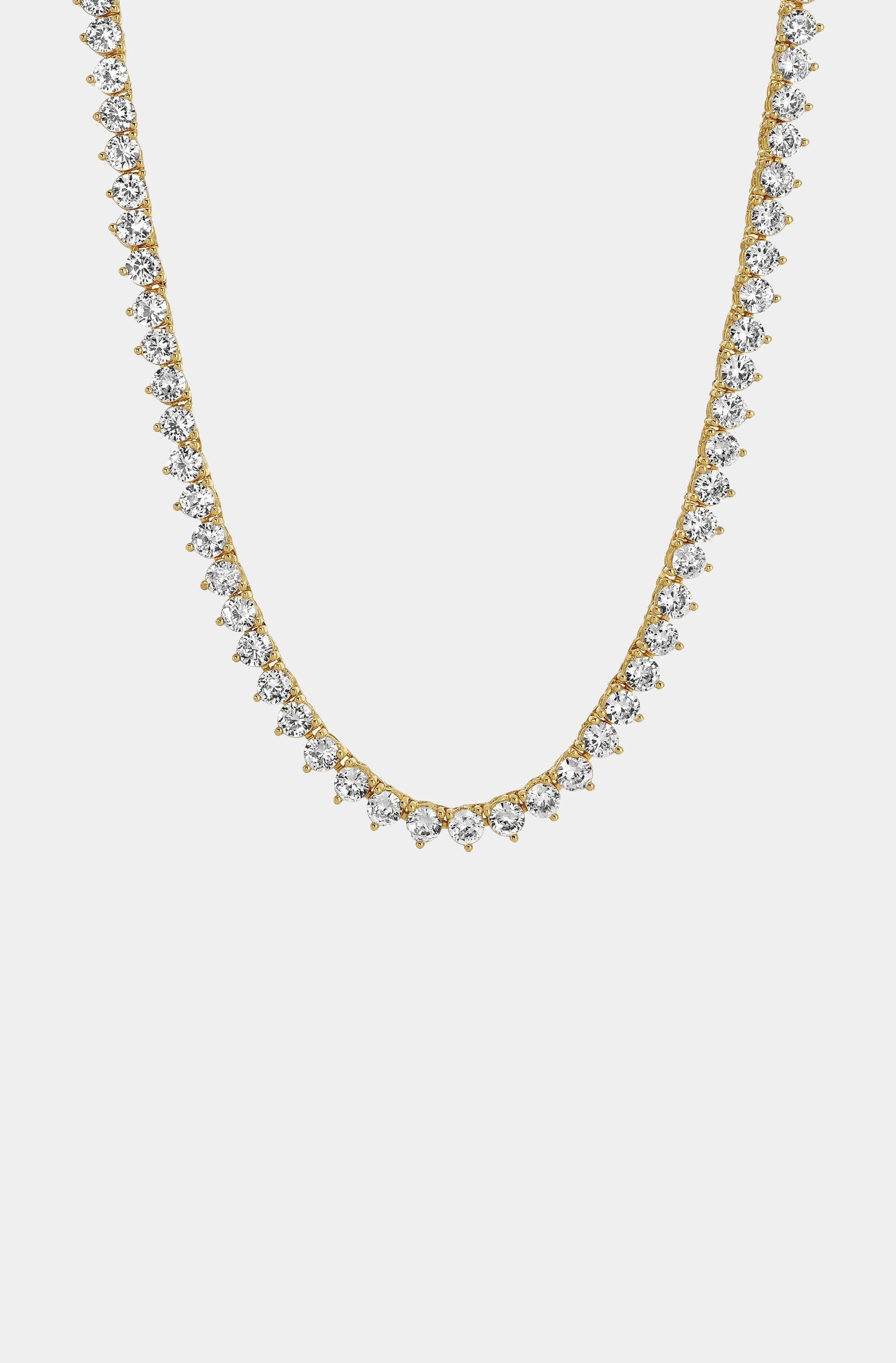 Naples 3 Prong Tennis Necklace