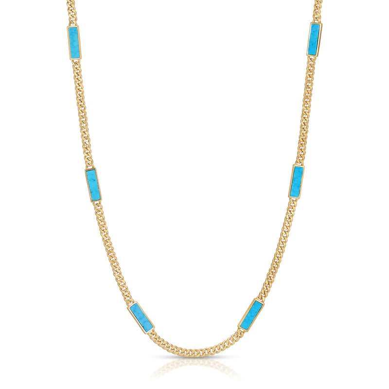 Blake Turquoise Stone Necklace