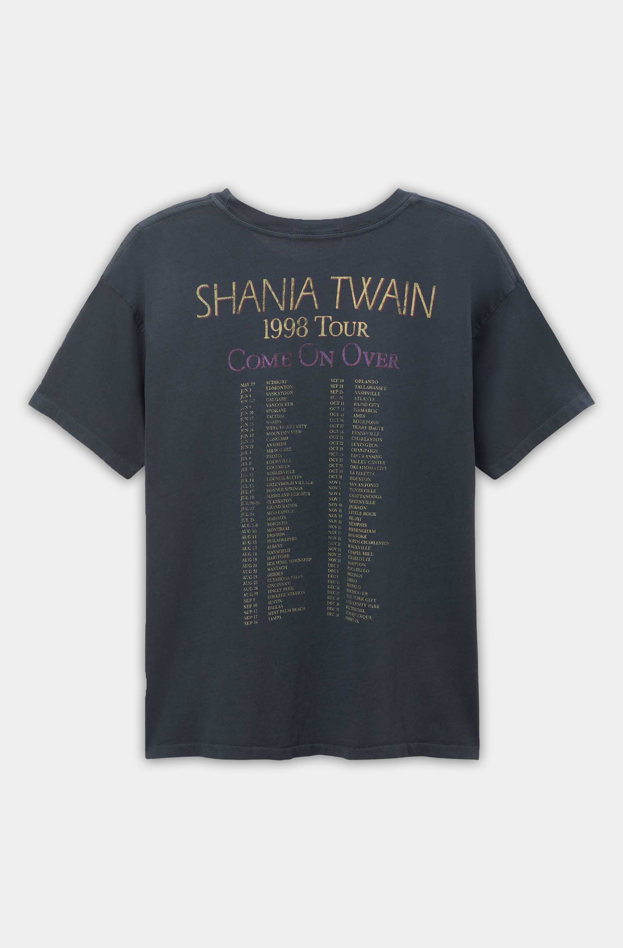 Shania Twain Come On Over 1988 Tour Merch Tee
